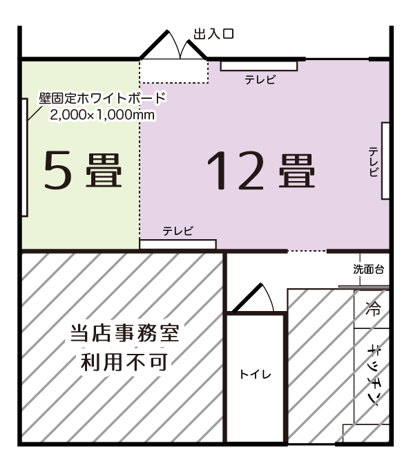 スペース貸し  間取り